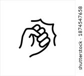 punch logo vector icon white... | Shutterstock .eps vector #1874547658