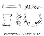 medieval abstract ribbons... | Shutterstock .eps vector #2154939185