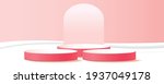 3d podium red product... | Shutterstock .eps vector #1937049178