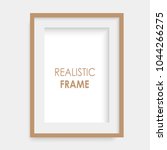 realistic brown photo frame.... | Shutterstock .eps vector #1044266275