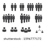 people icon set. grouping... | Shutterstock .eps vector #1596777172