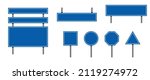 blue road signs collection.... | Shutterstock .eps vector #2119274972