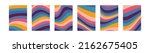 1960s 1070s style color waves... | Shutterstock .eps vector #2162675405