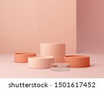 abstract minimal scene with... | Shutterstock . vector #1501617452
