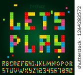  Game Blocks Alphabet  Typeface ...