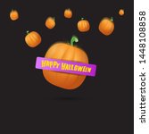 happy halloween creative... | Shutterstock .eps vector #1448108858
