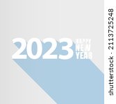 2023 happy new year creative... | Shutterstock .eps vector #2113725248