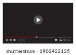 video player interface isolated ... | Shutterstock .eps vector #1902422125