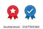 rosette icon. stamp premium... | Shutterstock .eps vector #2107505282