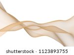 abstract light orange wave.... | Shutterstock . vector #1123893755
