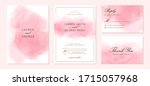 wedding invitation set with... | Shutterstock .eps vector #1715057968