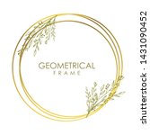 gold collection of geometrical... | Shutterstock .eps vector #1431090452