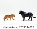 Plastic Tiger And Bull...