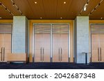 Large double door used for various events (closed)