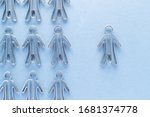 concept for social distancing... | Shutterstock . vector #1681374778