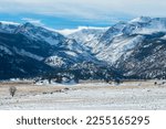 Moraine Park in winter - Rocky Mountain National Park, Colorado, USA