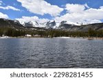 Small photo of Sprague Lake and the mountains of the Continental Divide - Rocky Mountain National Park, Colorado, USA