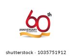 60th anniversary design... | Shutterstock .eps vector #1035751912