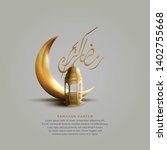 ramadan kareem design with... | Shutterstock .eps vector #1402755668