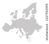 europe vector map | Shutterstock .eps vector #1227552595