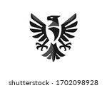 heraldic eagle symbol or falcon ... | Shutterstock .eps vector #1702098928