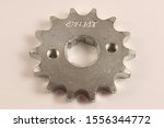 Driving gear chain wheel with cogs of motor pit bike transmission, mark type 256 chain pitch, 14 number cogs