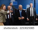 Small photo of Palestinian Prime Minister Mohammad Shtayyeh arrives to attend a meeting of EU foreign ministers at the European Council building in Brussels, Belgium on January 23, 2023.