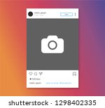 social media photo frame... | Shutterstock .eps vector #1298402335