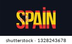 spain flag. spain text... | Shutterstock .eps vector #1328243678