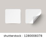 vector square paper labels with ... | Shutterstock .eps vector #1280008378