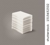 pile of blank sheets of paper... | Shutterstock .eps vector #1515652532