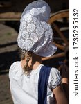 Traditional Lace Cap Worn At...