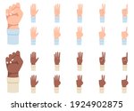 Finger Counting. A Set Of Hands ...