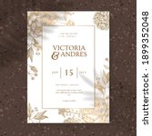 wedding invitation card  save... | Shutterstock .eps vector #1899352048