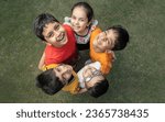 Group of happy indian kids...