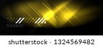 neon glowing techno lines  hi... | Shutterstock .eps vector #1324569482