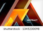 triangular low poly background... | Shutterstock .eps vector #1345230098