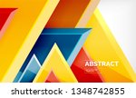 flying triangles compostion... | Shutterstock .eps vector #1348742855