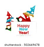 christmas and new year... | Shutterstock .eps vector #502669678
