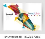 business triangle design modern ... | Shutterstock . vector #512937388
