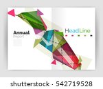 triangles and lines  annual... | Shutterstock . vector #542719528