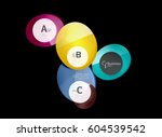 glass color circles  ... | Shutterstock .eps vector #604539542