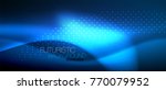 shiny color smooth elegant neon ... | Shutterstock .eps vector #770079952