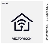 smart home vector icon... | Shutterstock .eps vector #1323065372