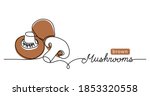 mushrooms  brown champignon ... | Shutterstock .eps vector #1853320558