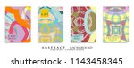 abstract universal grunge art... | Shutterstock .eps vector #1143458345