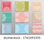 big set of invitation templates ... | Shutterstock .eps vector #1761492335