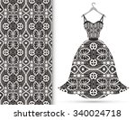 fashion illustration  women's... | Shutterstock .eps vector #340024718