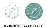 zero waste vector icon stamp... | Shutterstock .eps vector #2165975675