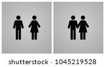 illustration of male and female ... | Shutterstock .eps vector #1045219528